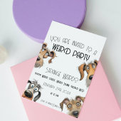 Unieke Grappige Hond Party Kaart