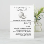 Unieke, grappige huwelijksuitnodiging kaart (Staand voorkant)