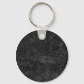 Unieke grijs rood monogram naam initiaal kalligraf sleutelhanger (Achterkant)