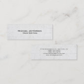 Unieke, grijze wand-ontwerpversie van Trendy Mini Visitekaartje (Voorkant / Achterkant)