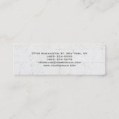 Unieke, grijze wand-ontwerpversie van Trendy Mini Visitekaartje (Achterkant)