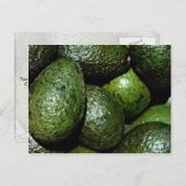 Unieke groene avocado briefkaart (Voorkant / Achterkant)