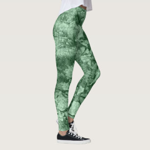 Unieke Groene Grunge Camo Grafische leggings Vrouw