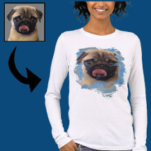 Unieke Grunge Blauwgrijze Pug Puppie Hond Liefhebb