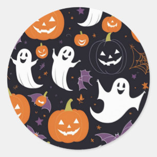 Unieke Halloween-Stickers om een vleugje spook toe Ronde Sticker