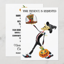 Unieke Halloween-uitnodiging voor het verzamelen
