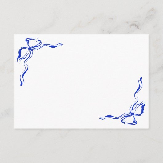 Unieke Hand getrokken hedendaagse Franse boog RSVP Informatiekaartje (Achterkant)