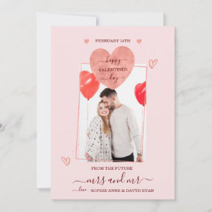 Unieke Happy Valentines Day Mrs. & Mr Foto Save The Date