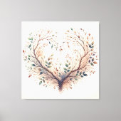Unieke hart gestrekte canvas Print (Voorkant)