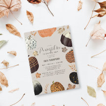 Unieke Herfst geschilderd klein pompoen Baby showe