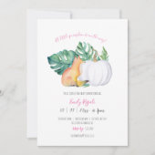 Unieke Herfst Uitnodiging tot Baby shower (Voorkant)