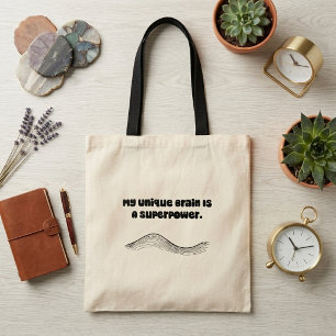 Unieke Hersen Superkracht Neurodiversiteit Bevesti Tote Bag