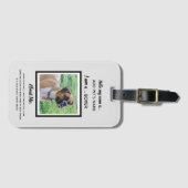 Unieke hond-ID-Labels Bagagelabel (Voorkant (horizontaal))