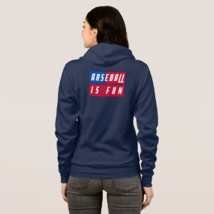 Unieke honkbal is leuk op Amerikaanse vlag kleuren Hoodie