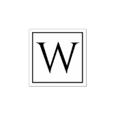 Unieke houten kunststempel met uw monogram 	rubberstempel (Afrduk)