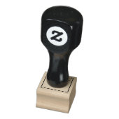 Unieke houten kunststempel met uw monogram 	rubberstempel (Stempel)