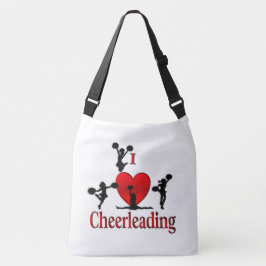 Unieke I Heart Cheerlead Crossbody Tas