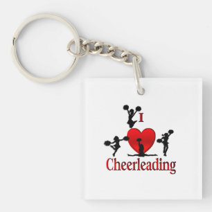 Unieke I Heart Cheerlead Sleutelhanger