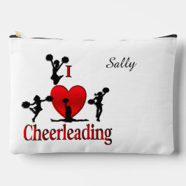 Unieke in hart cheerleading persoonlijke naam etui