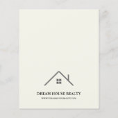 Unieke introductie van onroerend goed flyer (Achterkant)