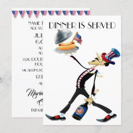 Unieke inwendige/verzamelaarsversie 3-uitnodiging kaart