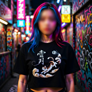Unieke Japanse kat voetbal - Cadeau voor kattenlie T-shirt