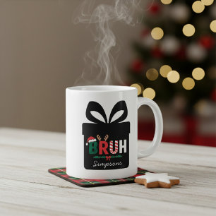 Unieke kerst koffiemok eenvoudig leuk extra grote beker