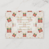 Unieke kerstcadeaudozen - Doddles Pattern Visitekaartje (Achterkant)