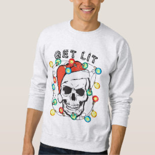 Unieke kerstcadeauideeën, grappige schedel, laat h trui