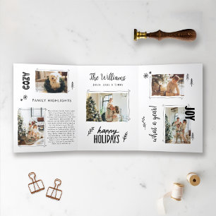 Unieke Kerstfoto Collage Vakantie Kaart