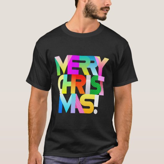 Unieke Kerstmis Vrolijke Kerstgroeten Gelukkige Va T-shirt (Voorkant)