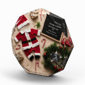 Unieke kerstzwangerschapsaankondiging fotoblokken (Rechts)