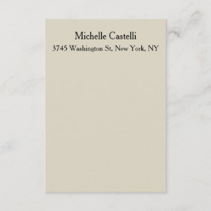 Unieke, klassieke Eenvoudige professionele Informatiekaartje