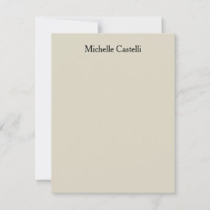 Unieke, klassieke Eenvoudige professionele Notitiekaartje