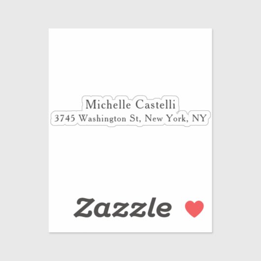 Unieke, klassieke Eenvoudige professionele Sticker (Vel)