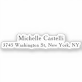 Unieke, klassieke Eenvoudige professionele Sticker (Voorkant)