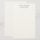 Unieke Klassieke Gepersonaliseerde Eigen Naam Briefpapier (Voorkant / Achterkant)