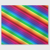 Unieke kleurige diagonale regenboog gestript cadeaupapier (Vlak)