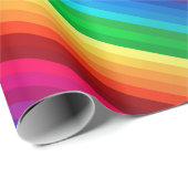 Unieke kleurige diagonale regenboog gestript cadeaupapier (Rol Hoek)