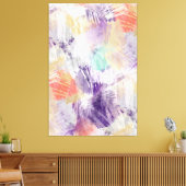 Unieke, kleurrijke Abstracte penseelkunst Canvas Afdruk (Insitu (Woonkamer))