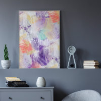 Unieke, kleurrijke Abstracte penseelkunst