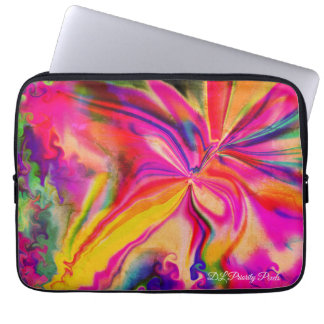 Unieke Kleurrijke Abstracte Vloeibare Marmer Laptop Sleeve