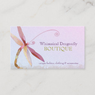 Unieke, kleurrijke Dragonfly Mode Visitekaartje