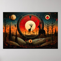 Unieke Kokopelli Abstract