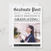 Unieke krant afstuderen kaart (Voorkant)