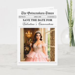 Unieke krant Quinceañera foto Kaart