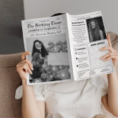 Unieke Krant Verjaardagsprogramma Infographic