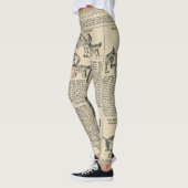 Unieke krantenkoppen leggings (Links)