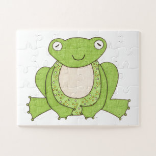 Unieke kunstpuzzel - Kikker 1 - Ein Brie Art Legpuzzel