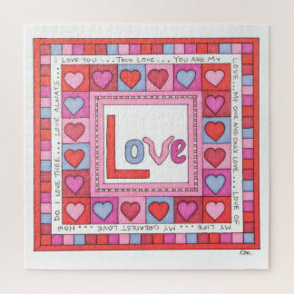 Unieke kunstpuzzel - Liefde Legpuzzel